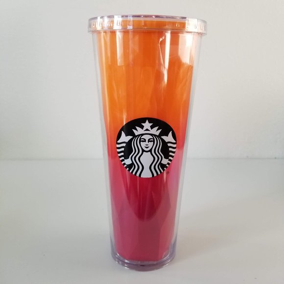 Starbucks Other - Starbucks Ombre Peach/Orange/Pink Tumbler Size 24
